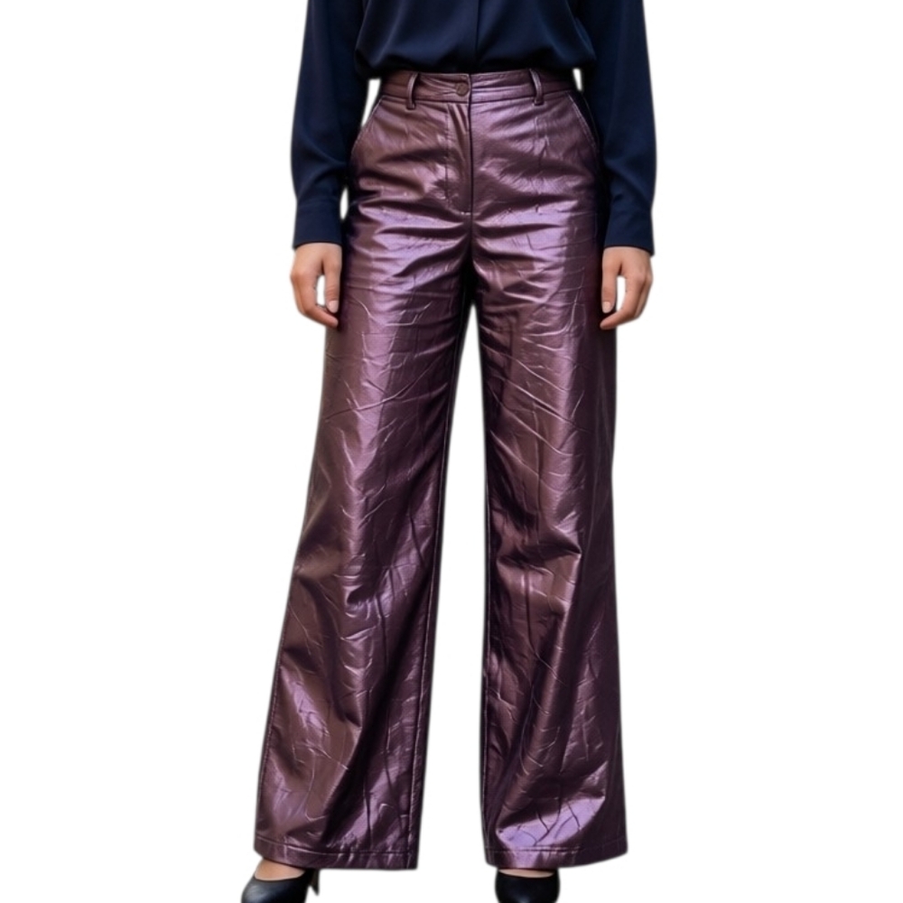 Metallic Pink Trousers